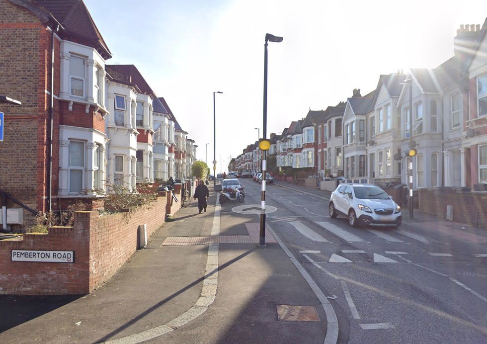 The incident occurred at the junction of Pemberton Road with Wightman Road.