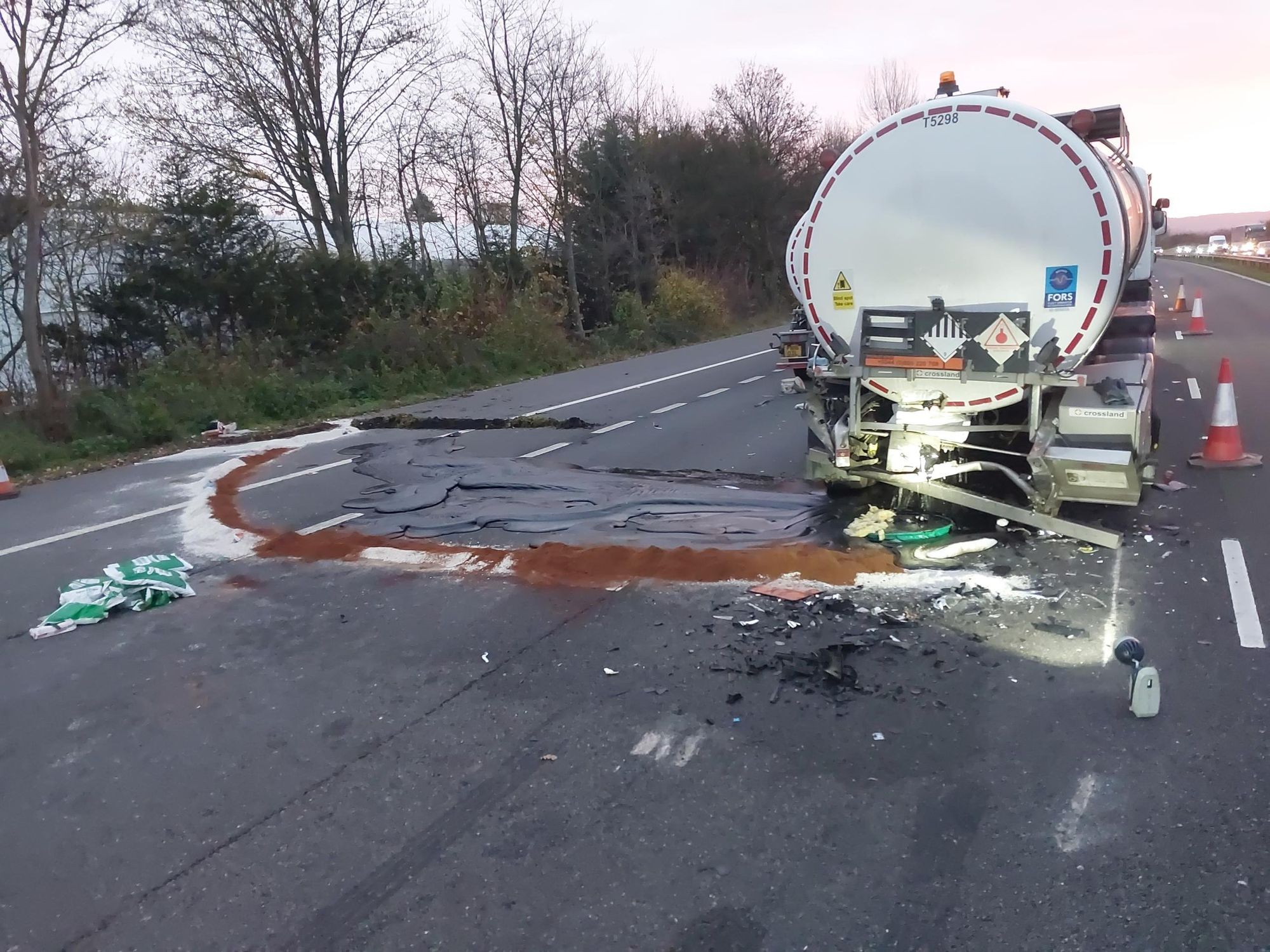 Oxford chaos: Drivers warned of serious delays on major motorways amid hazardous oil spill blocking roads
