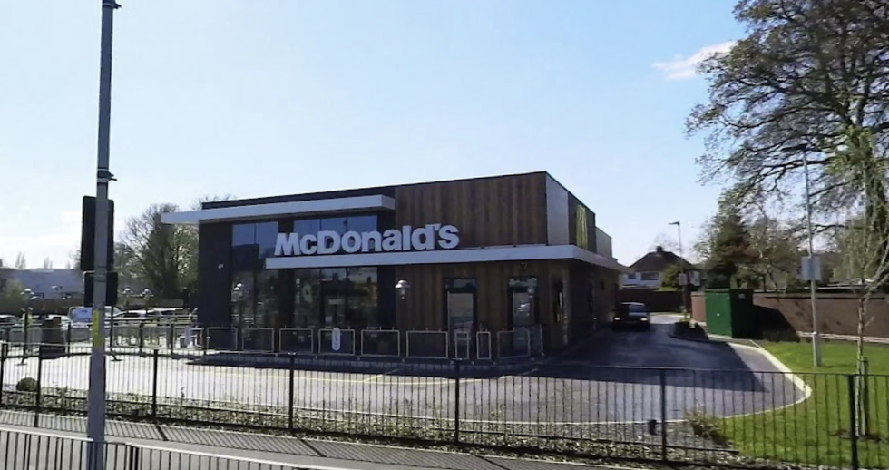 The incident on Halloween supposedly took place at Birmingham's Perry Barr McDonald's