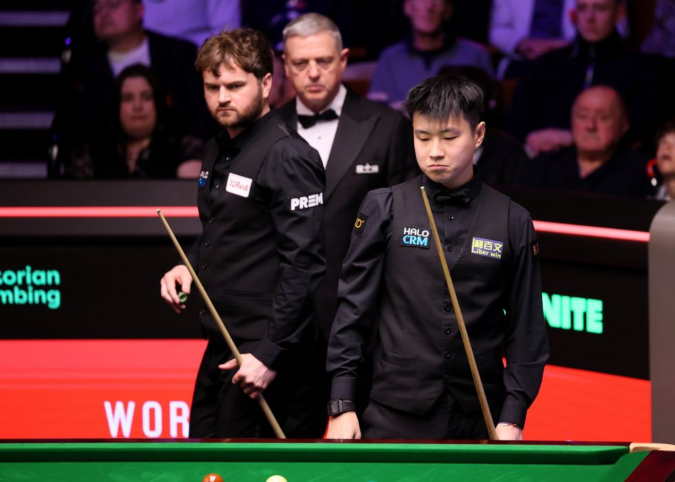 The incident took place during the match between Zhao Xintong and Liam Highfield