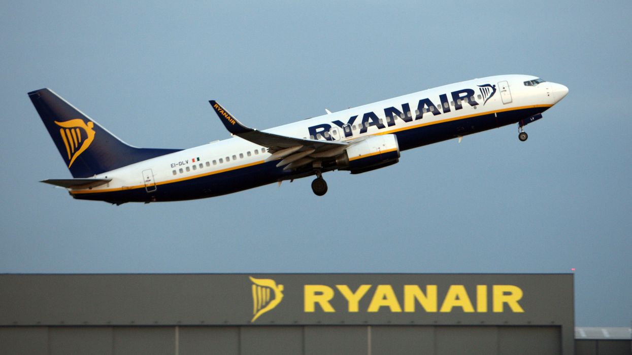The incident took place on a Ryanair flight (file pic)