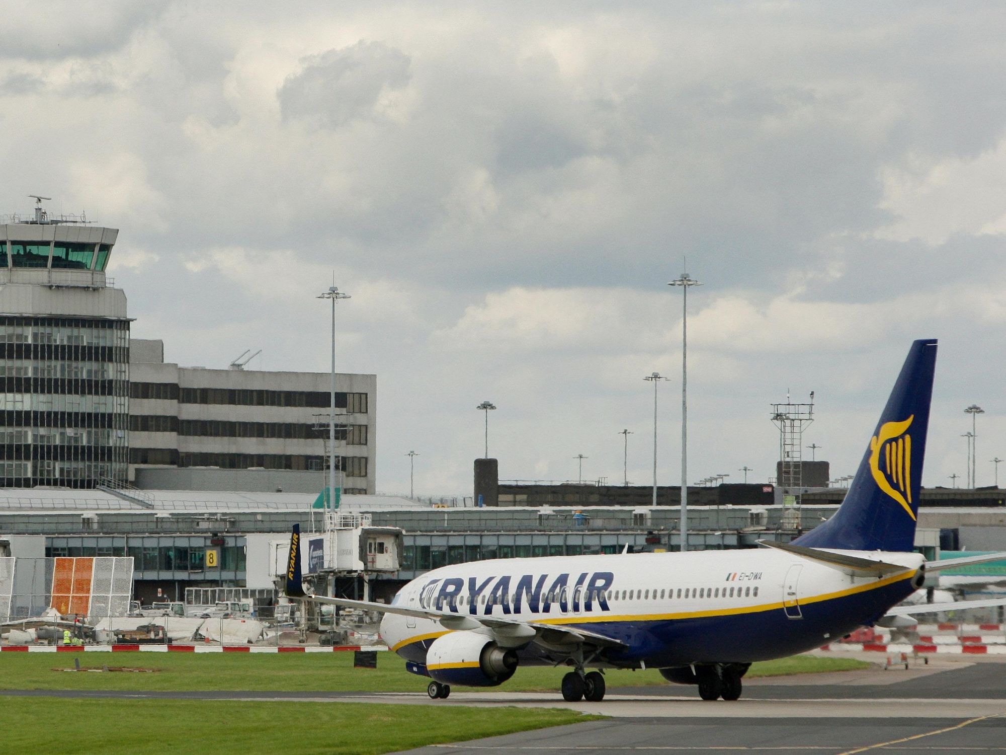 The incident took place on a Ryanair flight from Manchester (file pic)