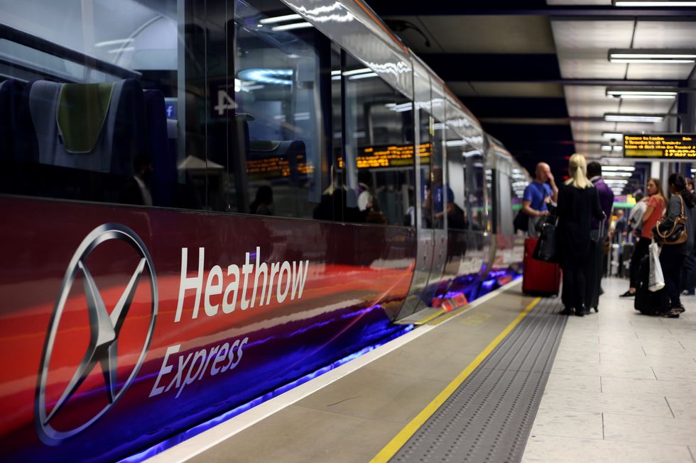 The incident took place on an empty Heathrow Express train\u200b