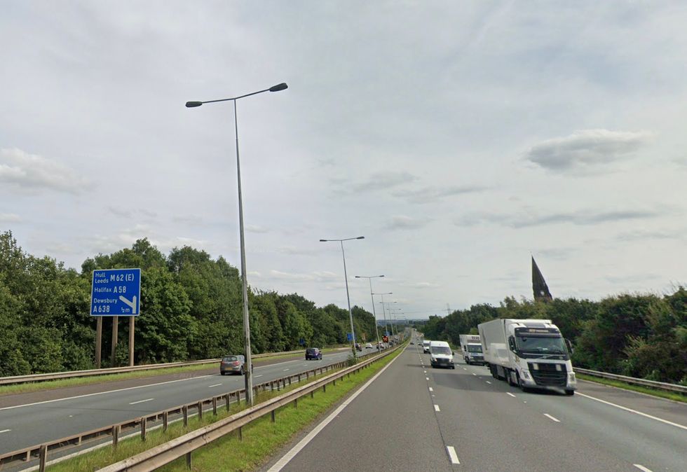 The incident took place on the M606