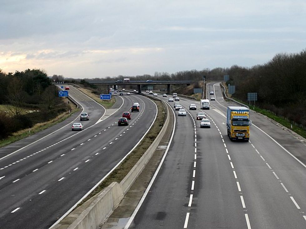 The incident took place on the northbound carriageway between Junction 20 and Junction 19