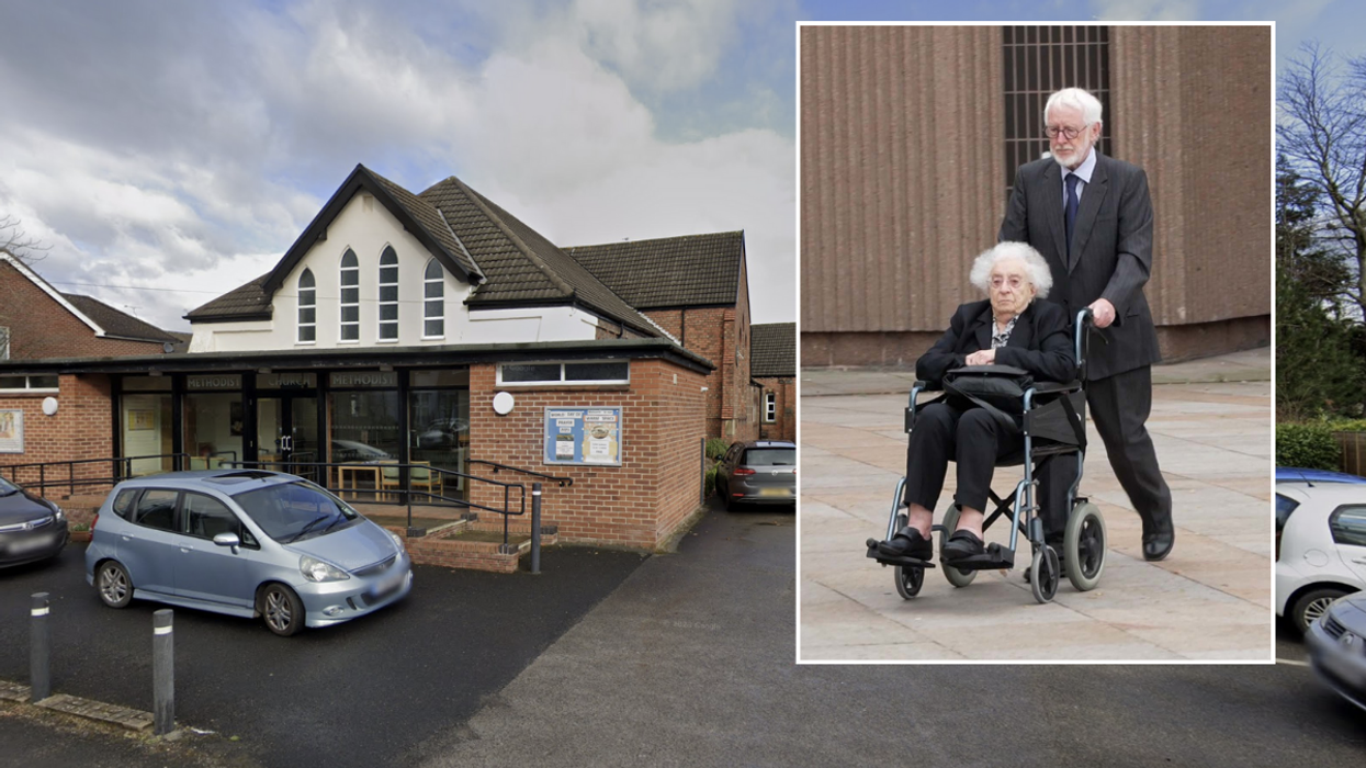 The incident took place outside the Formby Methodist Church last August