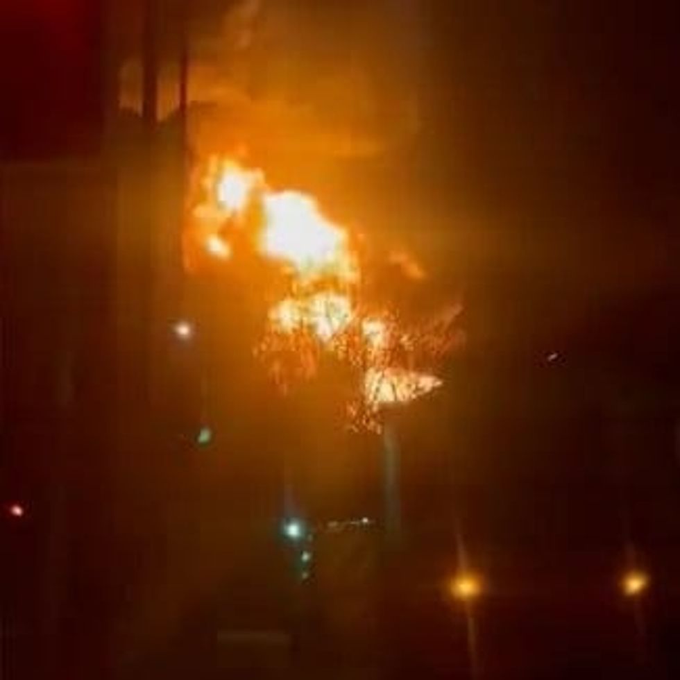 The inferno broke out in the late hours of Thursday evening