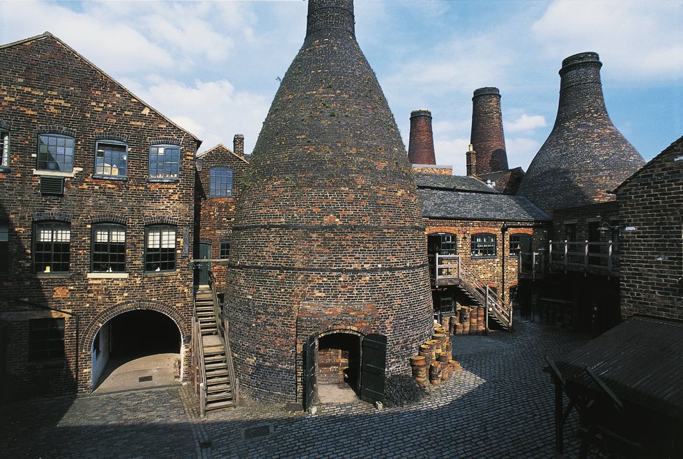 The inner courtyard of the old pottery factory, Gladstone Pottery Museum
