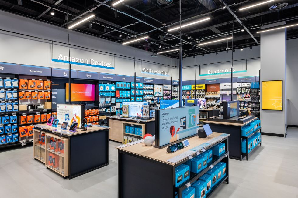The interior of Amazon's first 4-star store outside of the US. The store is located in Bluewater, near Dartford in Kent, and offers a curated range of products that are rated 4 stars and above, are top sellers, or are trending on Amazon.co.uk. Issue date: Wednesday October 6, 2021.