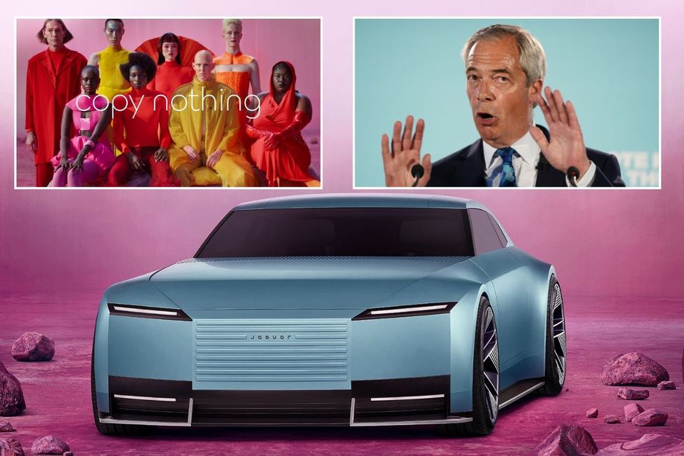 The Jaguar Type 00 concept car, Jaguar's Copy Nothing advert and Nigel Farage