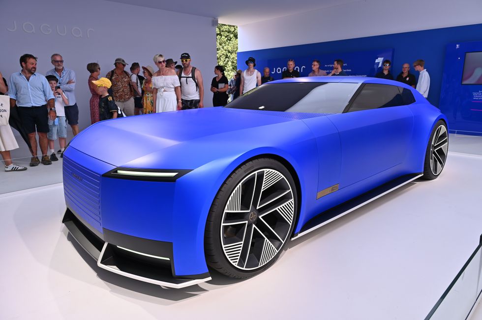The Jaguar Type 00 concept car was displayed at the Goodwood Festival of Speed this past weekend