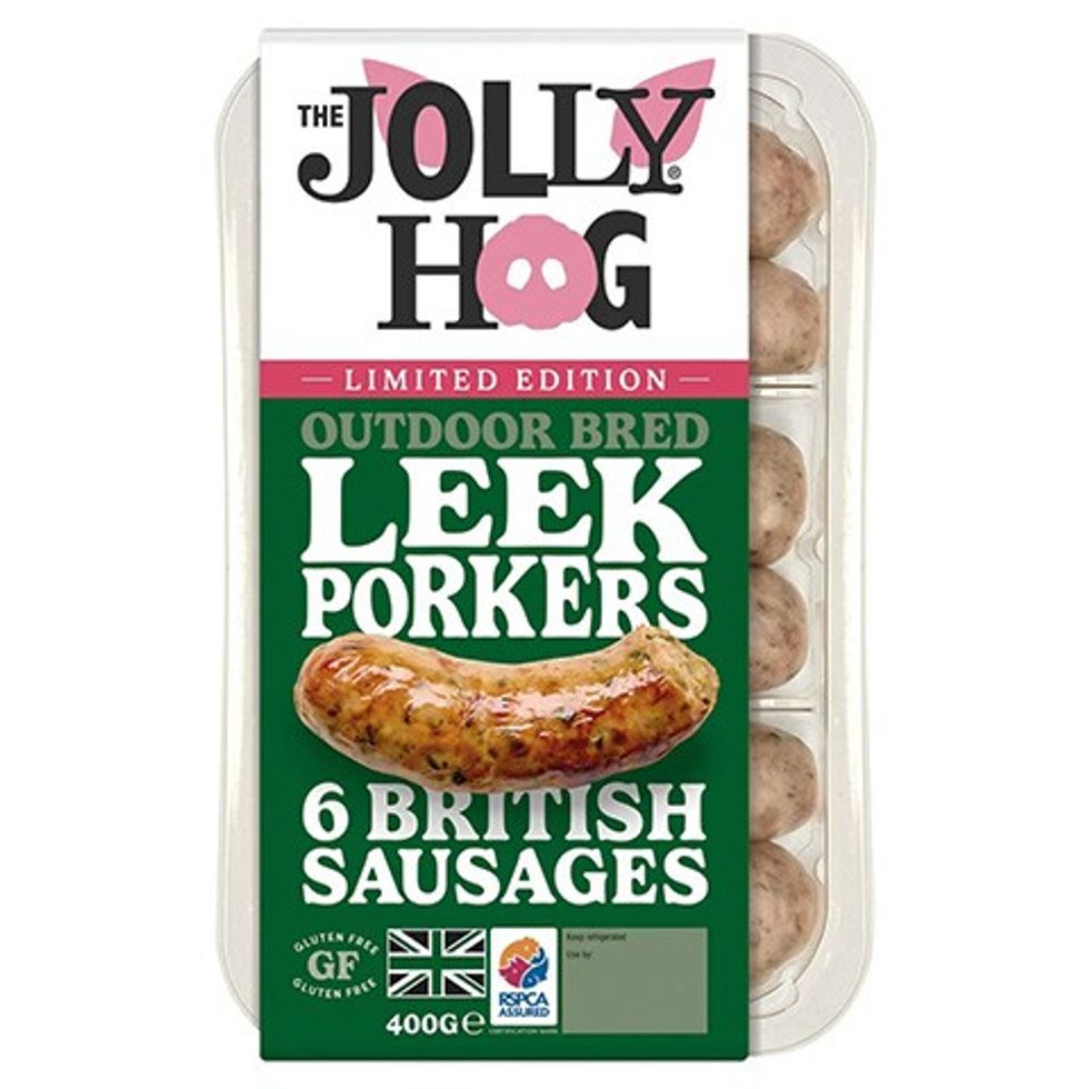 The Jolly Hog Leek Porkers 6 British Sausages 400g