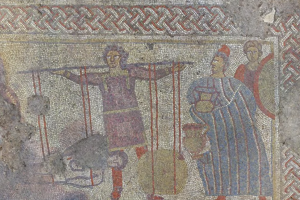 The key section of the mosaic