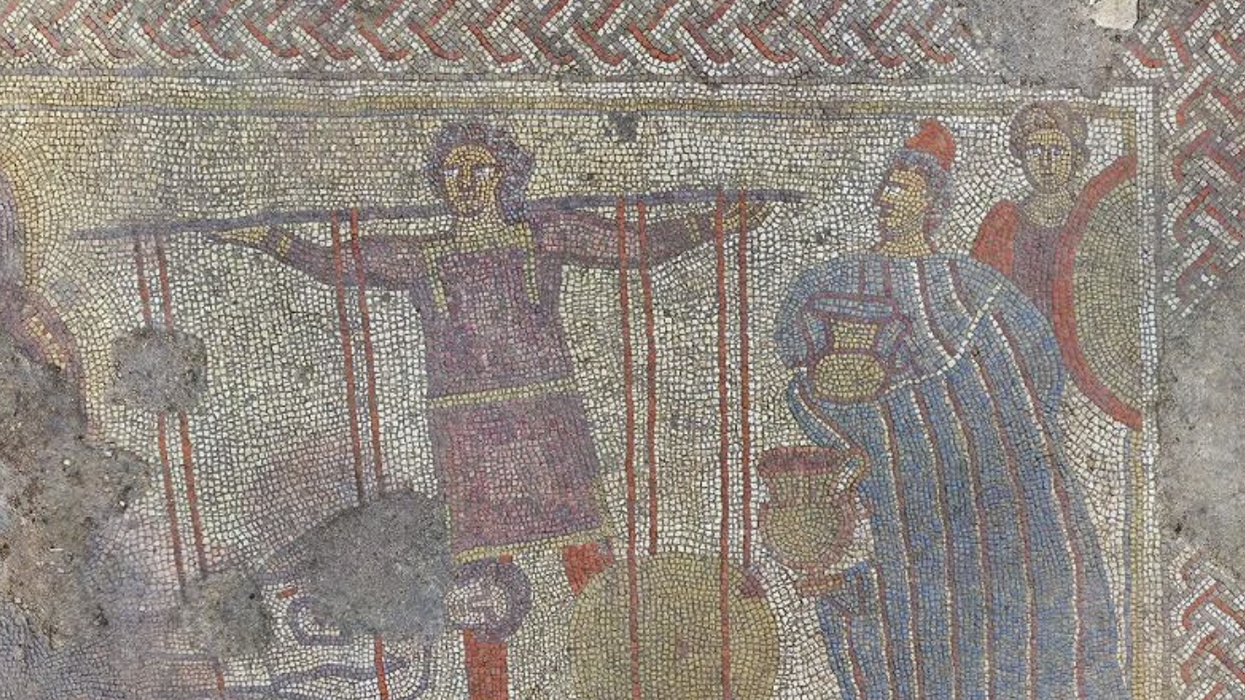 The key section of the mosaic