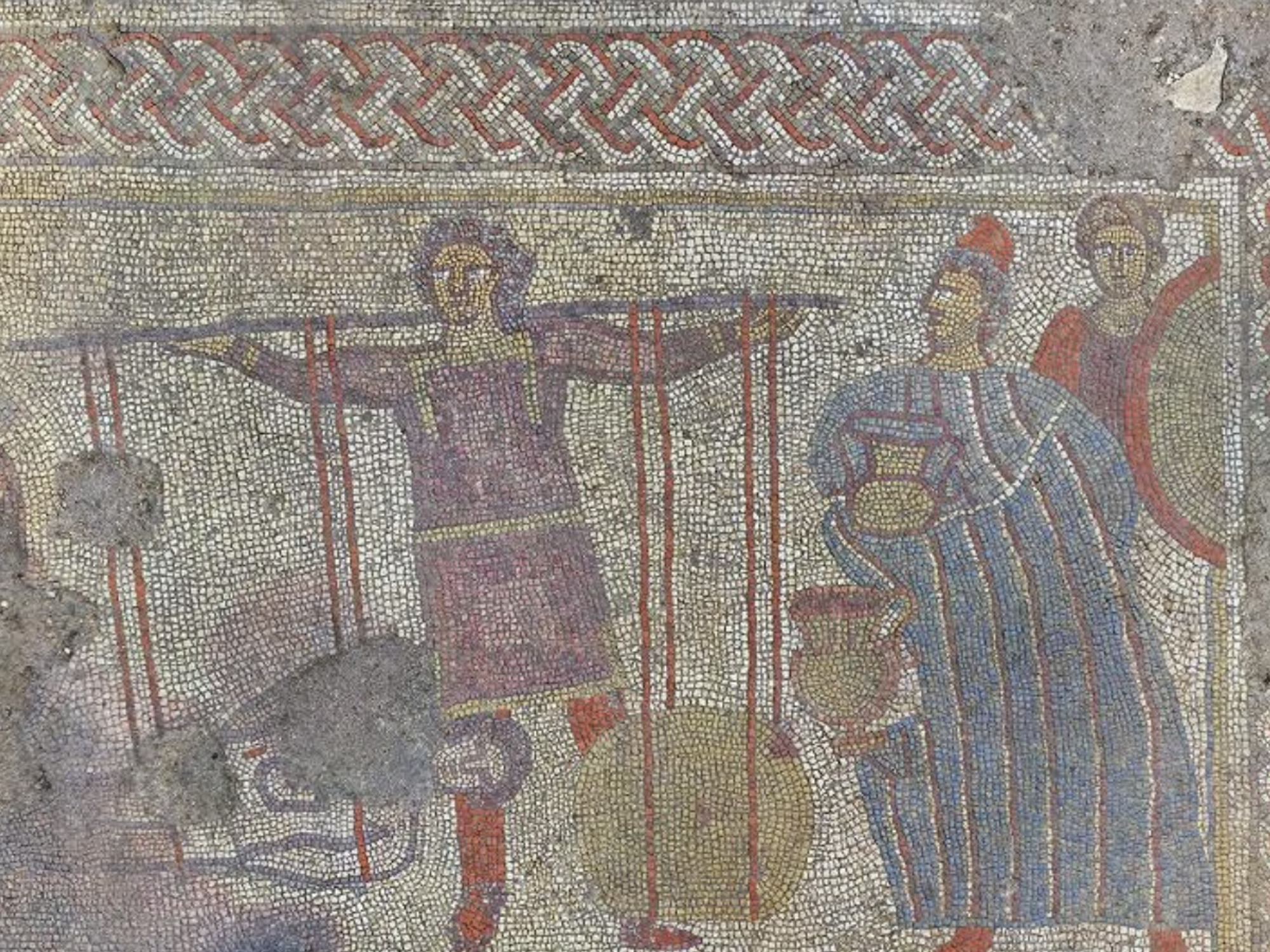 The key section of the mosaic