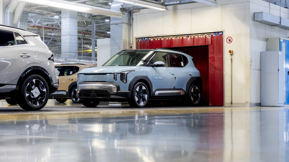 The Kia EV2 has started rolling off production lines in \u017dilina, Slovakia