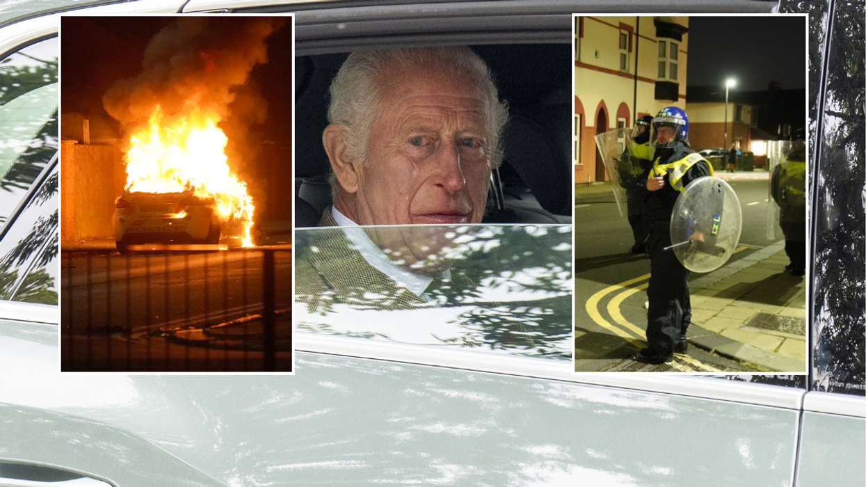 The King has been criticised for his lack of response to the riots