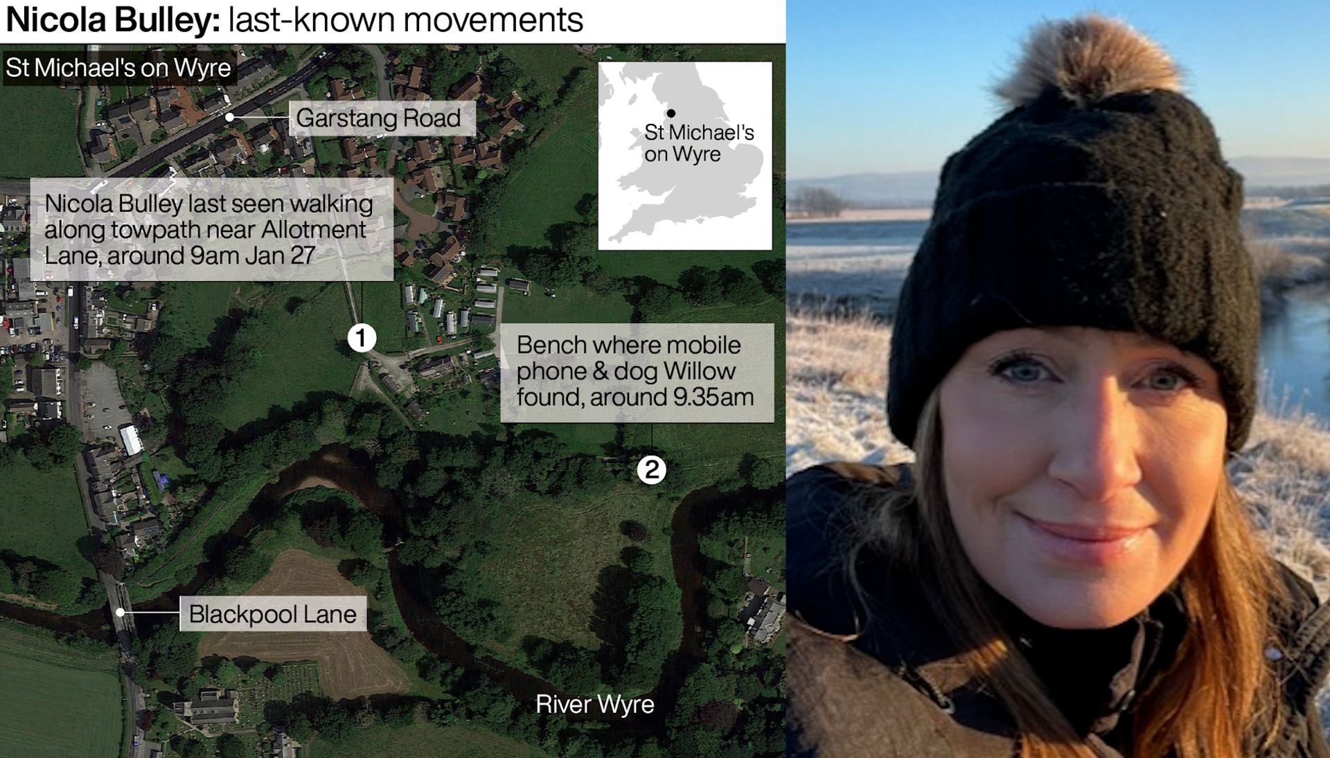 The last known movements of Nicola.