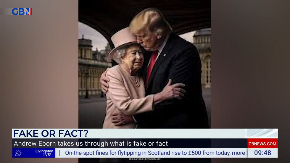 The late Queen and Donald Trump