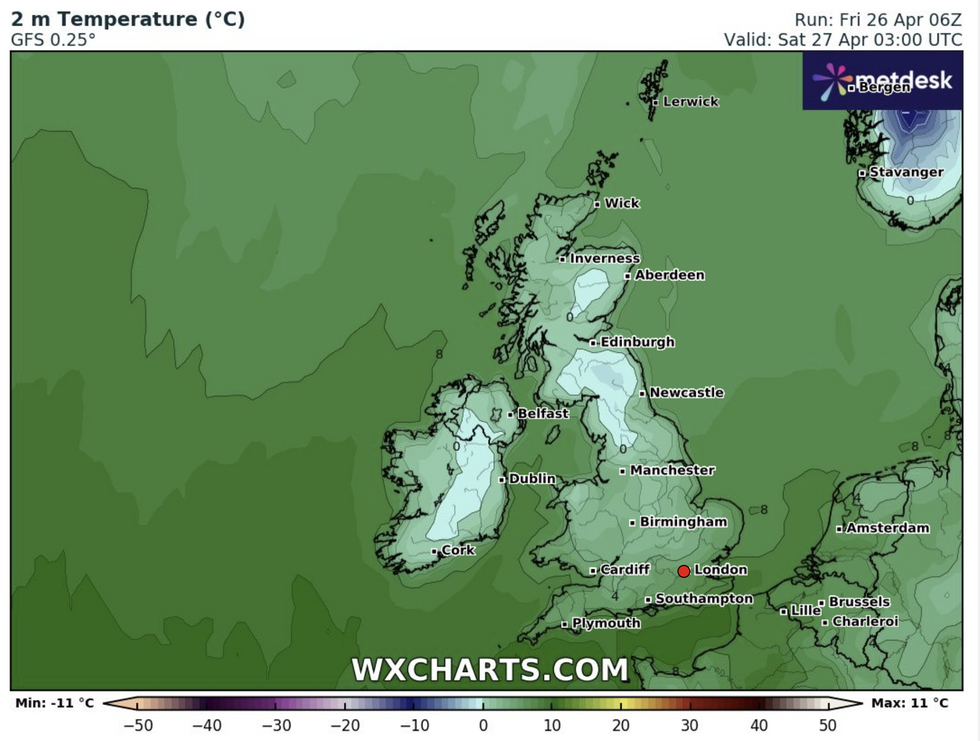 The latest forecast from WXCharts.com