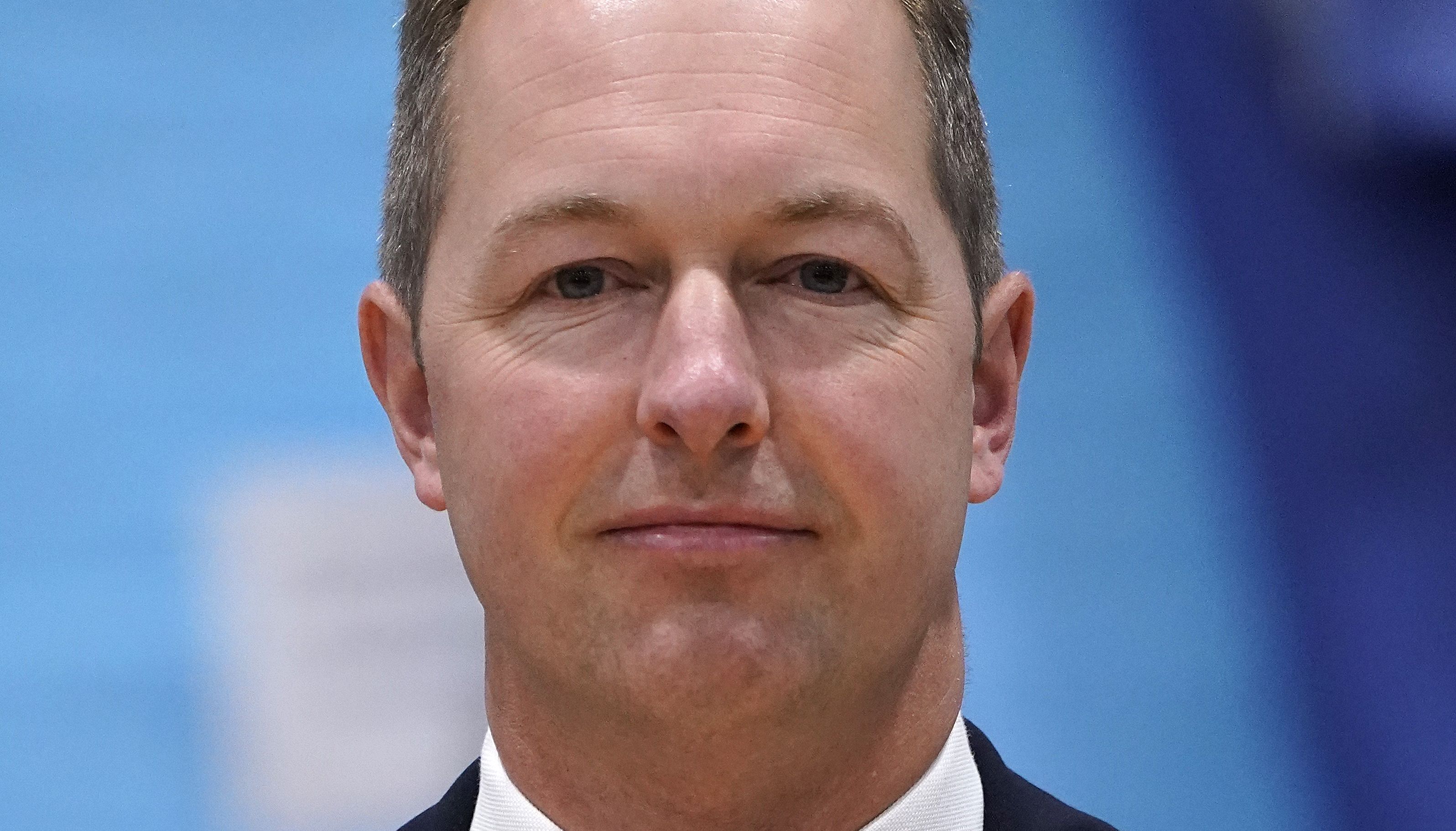 The Liberal Democrats' by-election candidate Richard Foord at the Lords Meadow Leisure Centre, in Crediton, Devon for the result of the Tiverton and Honiton by-election, which was triggered by the resignation of MP Neil Parish for watching pornography in the Commons. Picture date: Friday June 24, 2022.