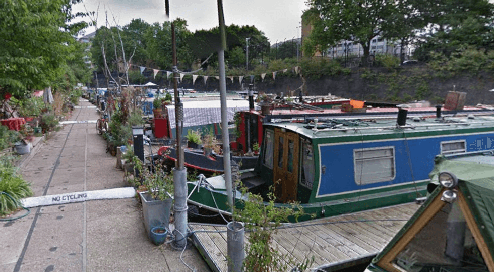 Área de atracação de Lisson Grove a poucos passos de Little Venice