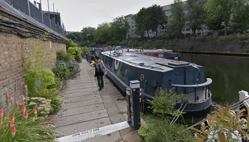 Área de atracação de Lisson Grove a poucos passos de Little Venice