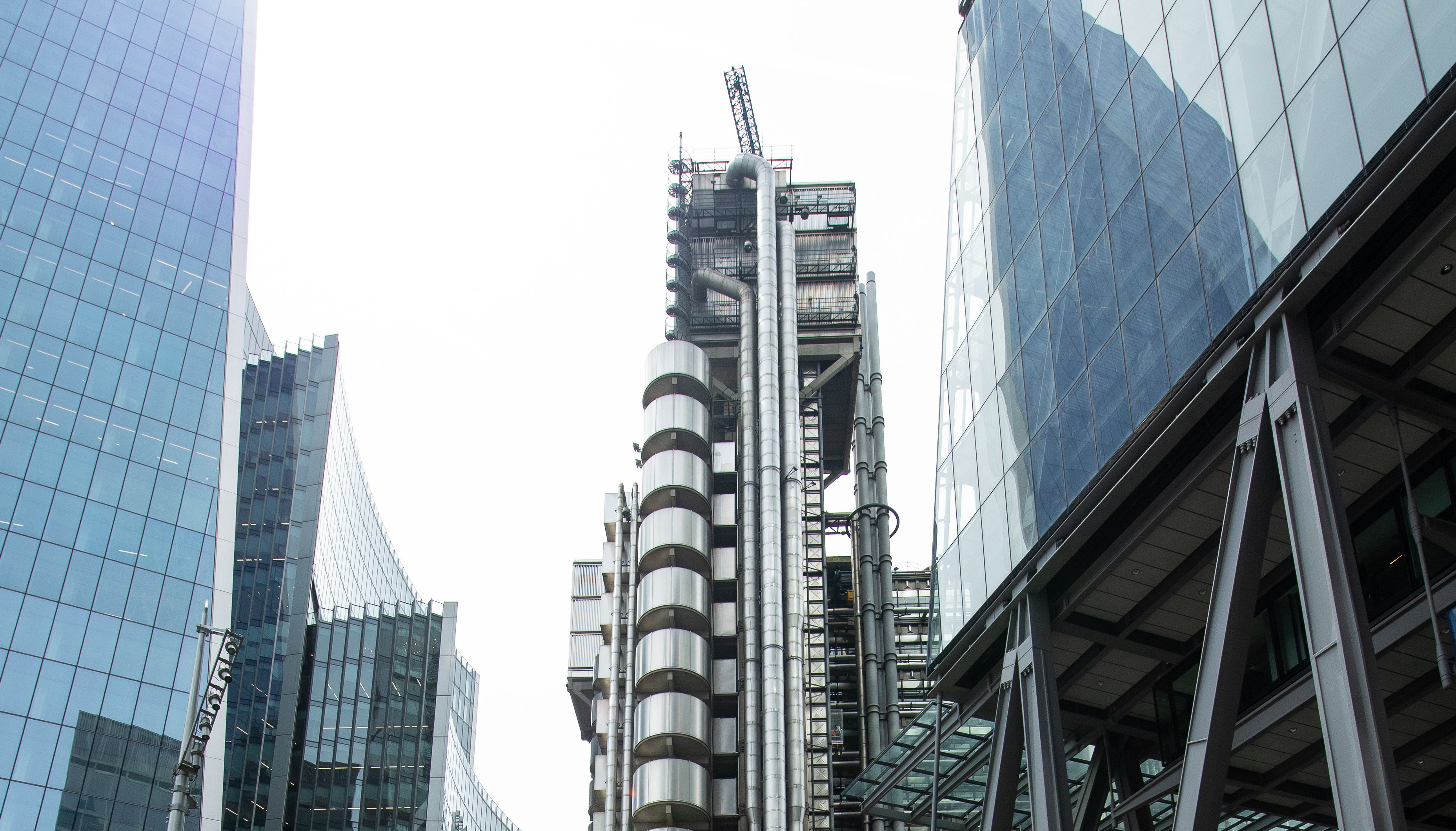 The Lloyds of London building, London.