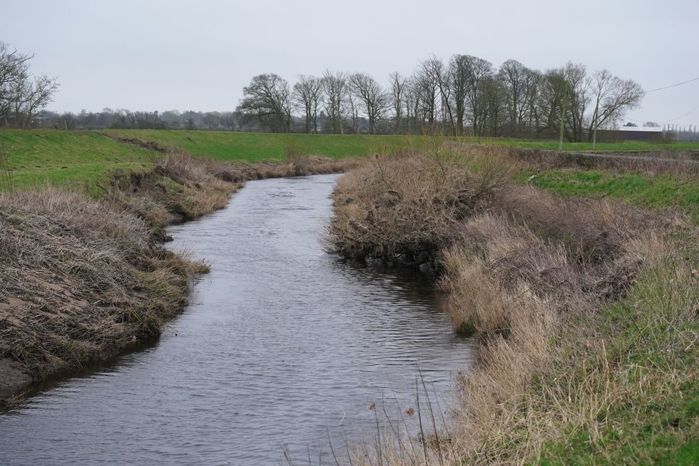 The location on the River Wyre near St Michael's on Wyre, Lancashire, where police recovered a body on Sunday, which was found by members of the public close to where Nicola Bulley disappeared on January 27. Ms Bulley, 45, was last seen walking her dog nearby, on a footpath along the River Wyre, after dropping her daughters, aged six and nine, at school. Picture date: Monday February 20, 2023.