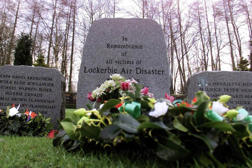The Lockerbie Memorial Garden, in Scotland, on the day that Libyan Abdelbaset Ali Mohmed Al Megrahi was found guilty of the 1988 aircraft bombing by a Scottish court at Camp Zeist, Holland. His co-defendant Al Amin Khalifa Fhimah was found not guilty. * Three Scottish judges delivered unanimous verdicts on the two men at the specially-constructed Scottish court. The two Libyans were accused of causing the Lockerbie disaster and the mass murder of 270 passengers, crew and Lockerbie residents in the UK's worst peacetime atrocity.