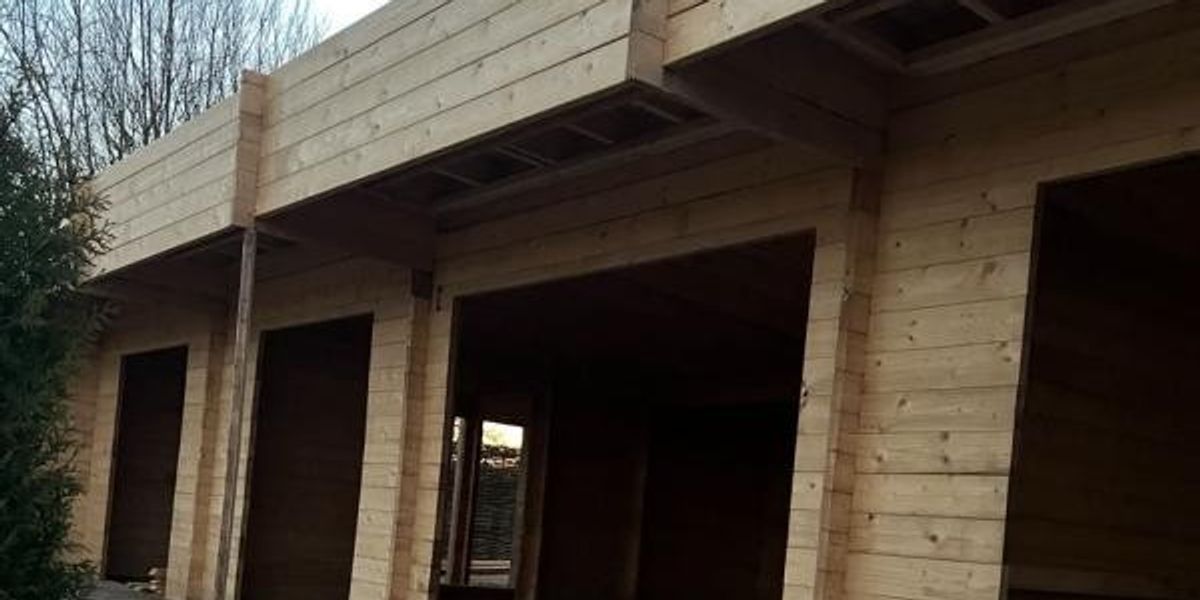 NextImg:Couple who built 'eyesore' illegal log cabin face PRISON if they fail to 'return it to nature'