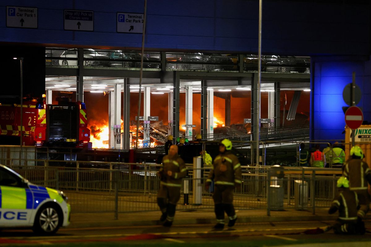 What Caused The Luton Airport Car Park Fire www.gbnews.com