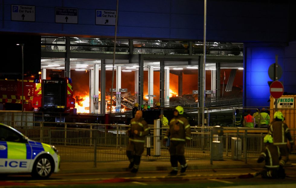 The Luton Airport car park fire