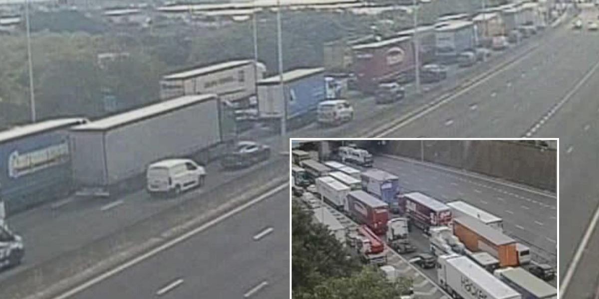 NextImg:M25 traffic: Huge HGV crash at Dartford Crossing causes fuel spill and hours of delays as woman hospitalised
