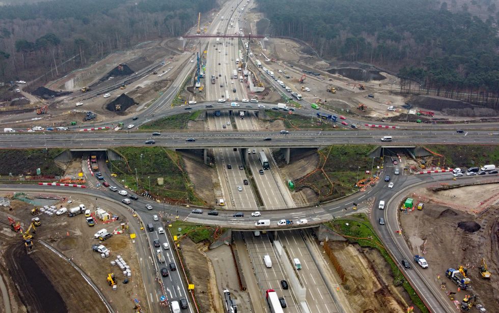 The M25 preparing for road works this weekend