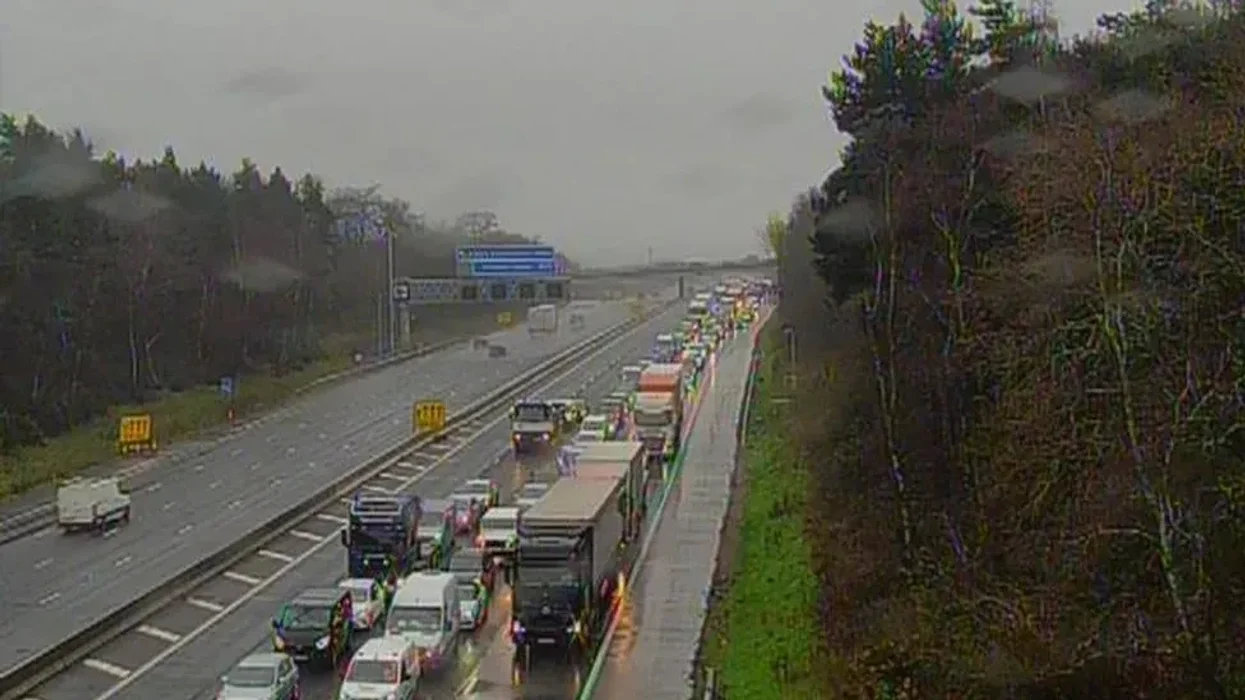 The M27 westbound remains closed between junction nine and junction five following yesterday's serious collision