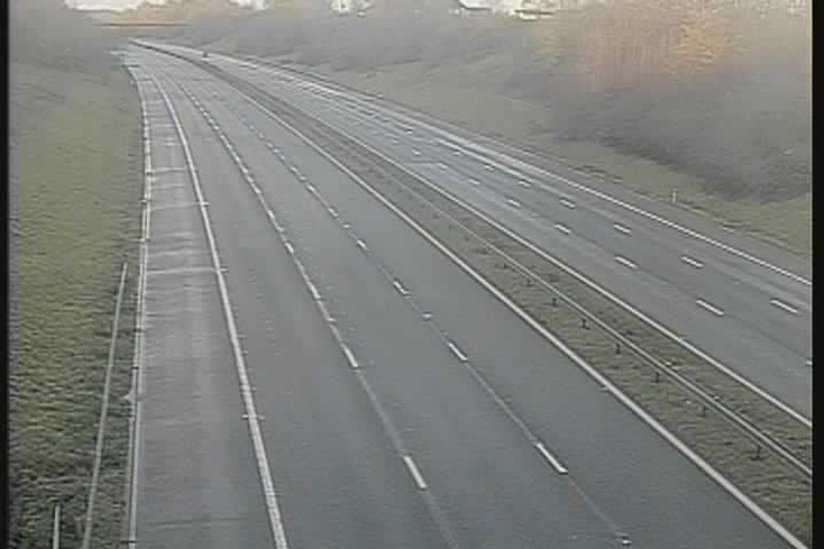 The M5 northbound remains closed to traffic