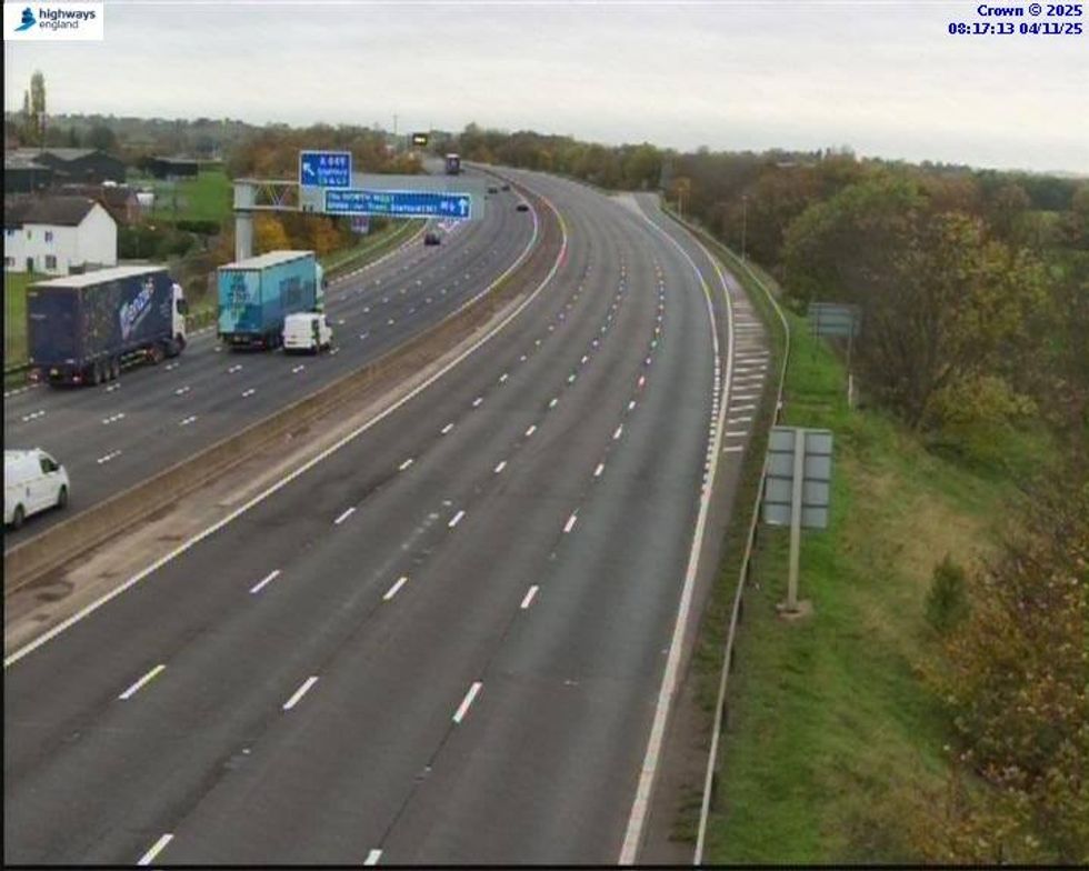 The M6 motorway remains closed following a serious collision \u200b