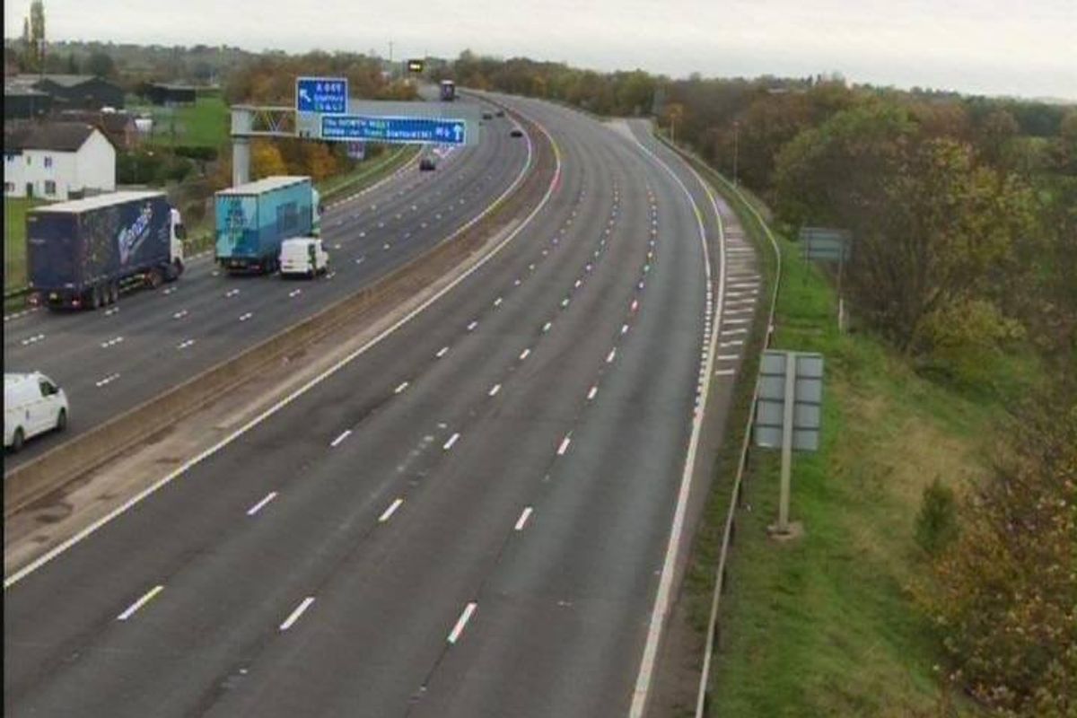 The M6 motorway remains closed following a serious collision