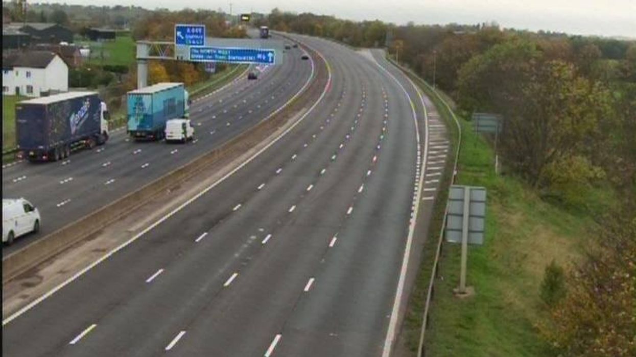 The M6 motorway remains closed following a serious collision