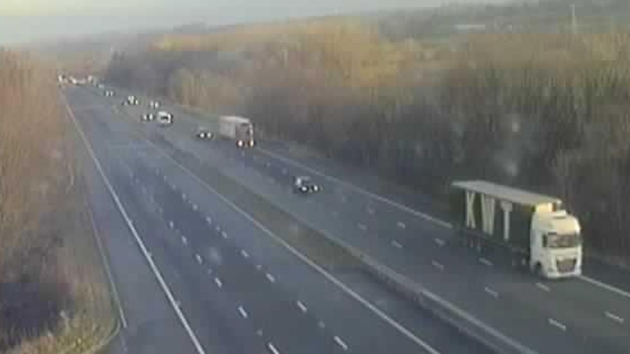 The M6 remains closed