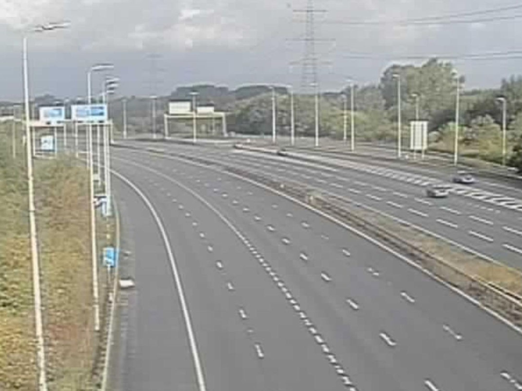 The M60 is closed in both directions between J6 and J8