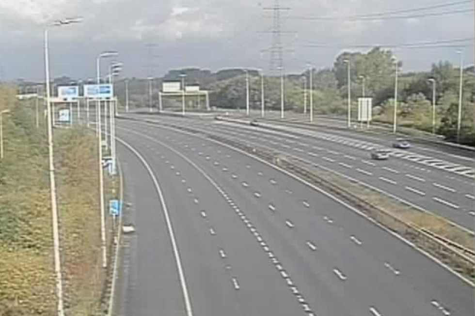 The M60 is closed in both directions between J6 and J8