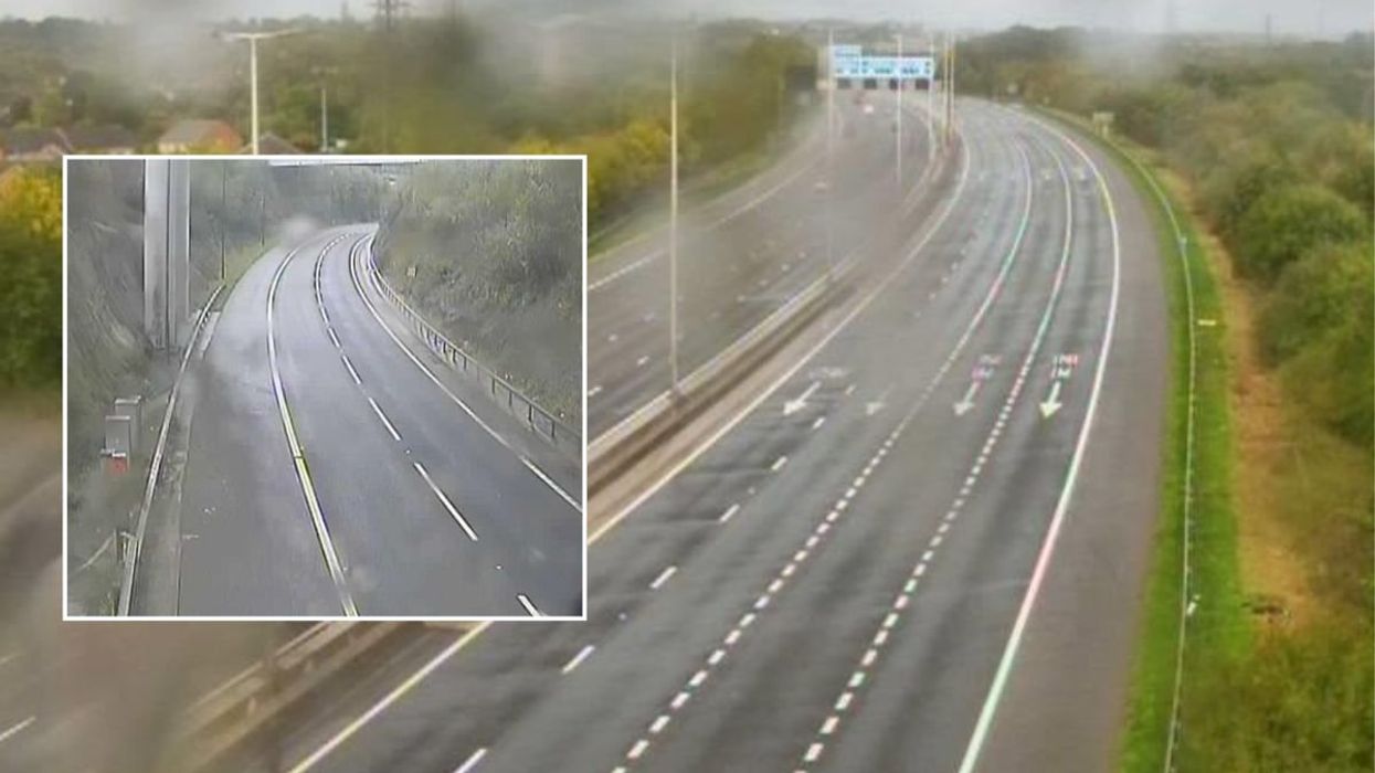 The M62 eastbound remains closed this morning following the accident