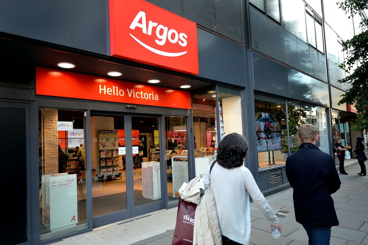 The main entrance of a Argos store