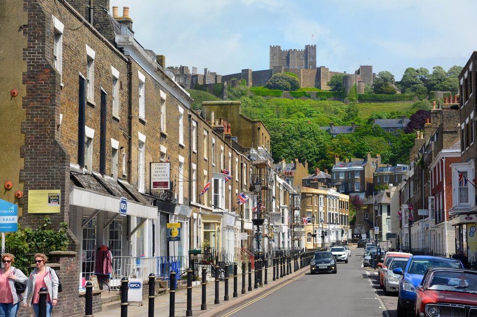 The main shopping street, Castle Street, in Dover, Kent