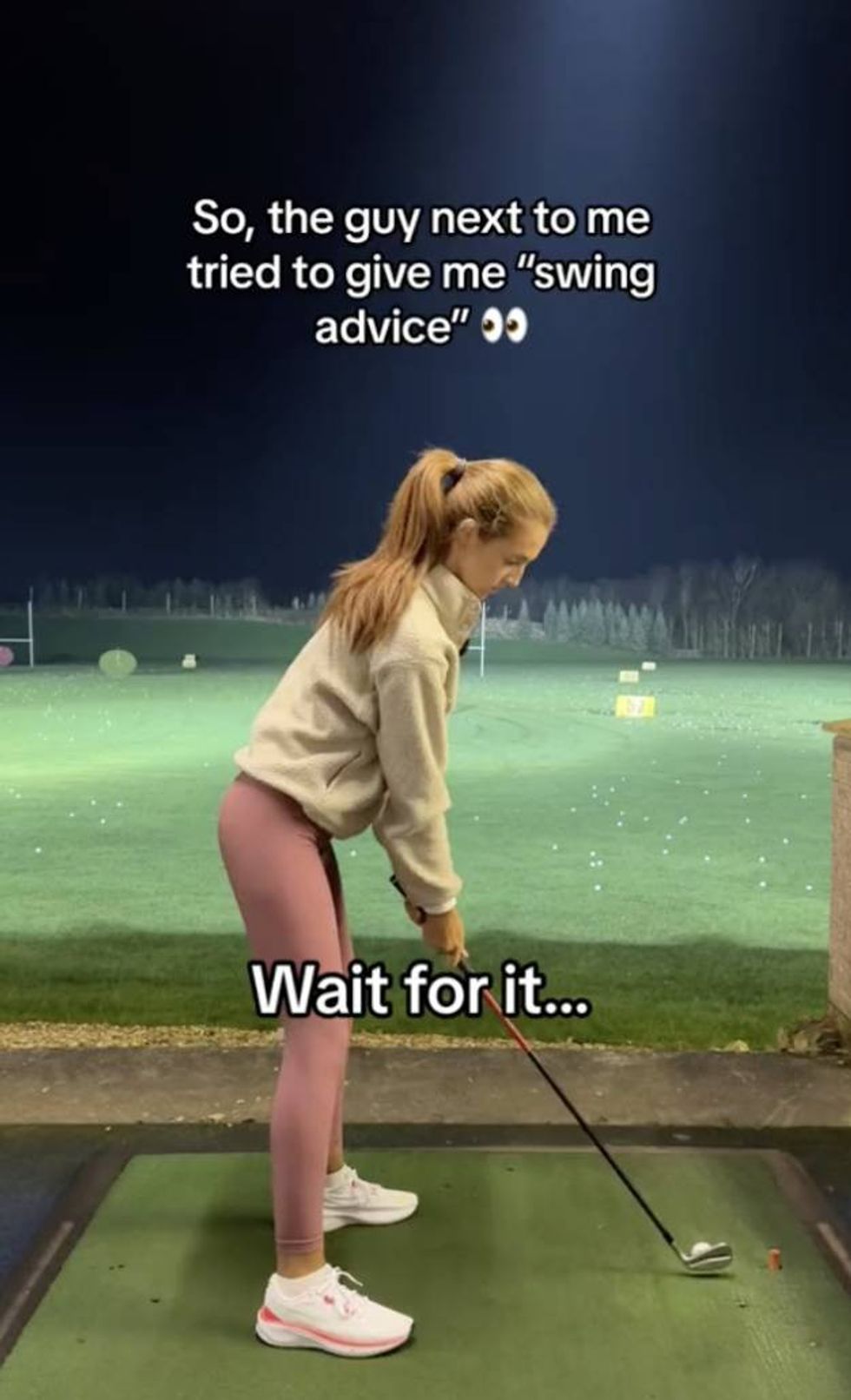 The man approached Georgia Ball while she was at the range