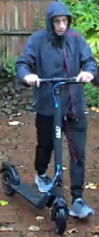 The man was caught on CCTV