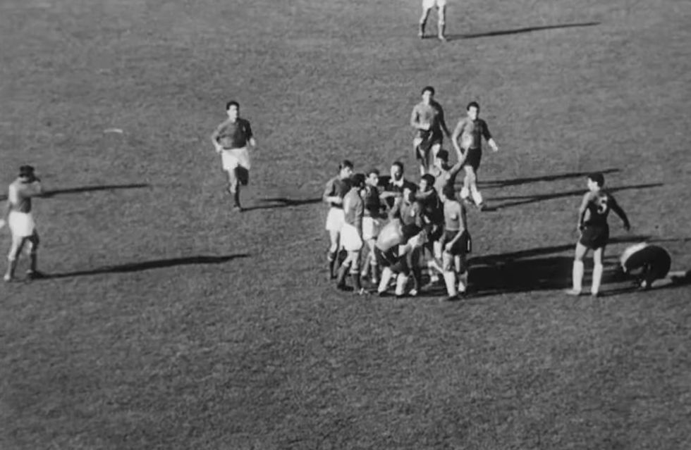 The match was described as "the most stupid, appalling, disgusting and disgraceful exhibition of football"
