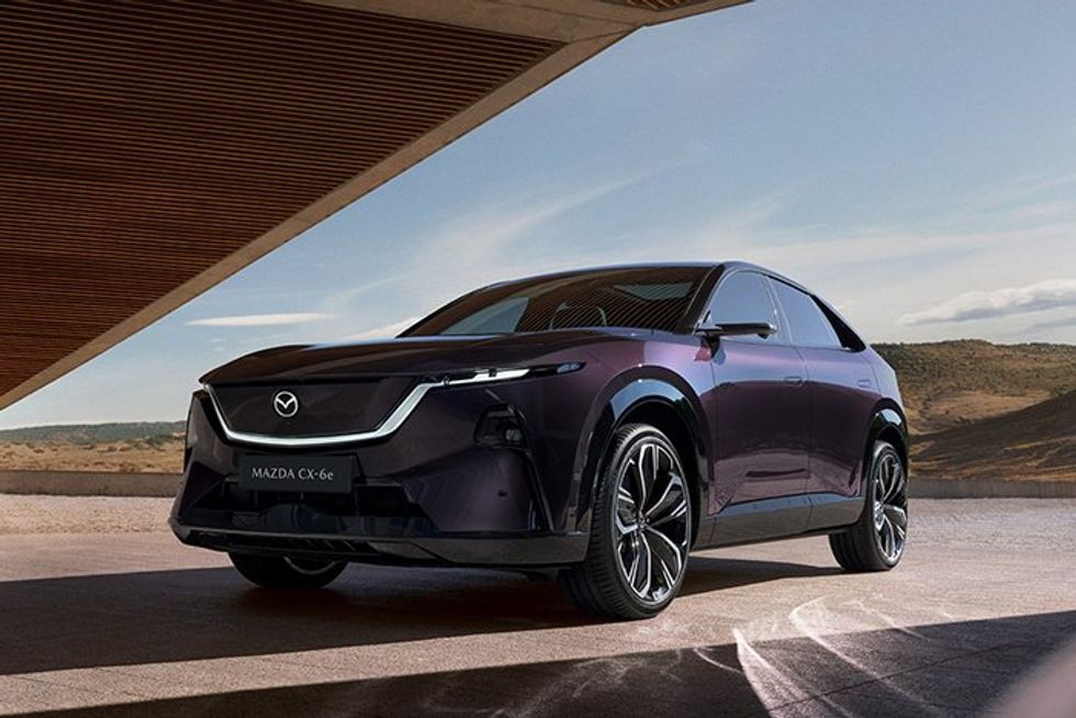 The Mazda CX-6e electric car will launch across Europe later this year\u200b